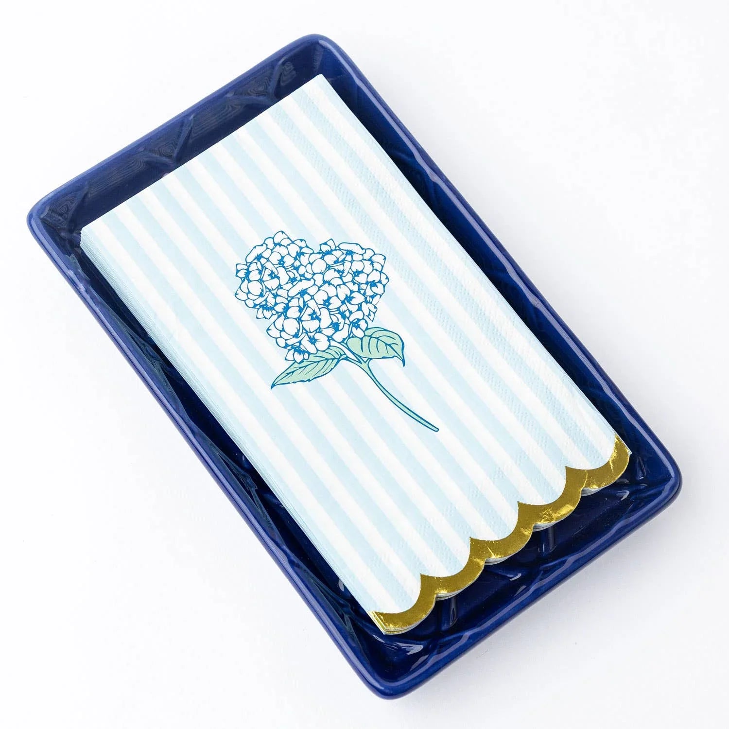 Navy Textured Guest Towel Tray - Marcel’s Culinary Experience