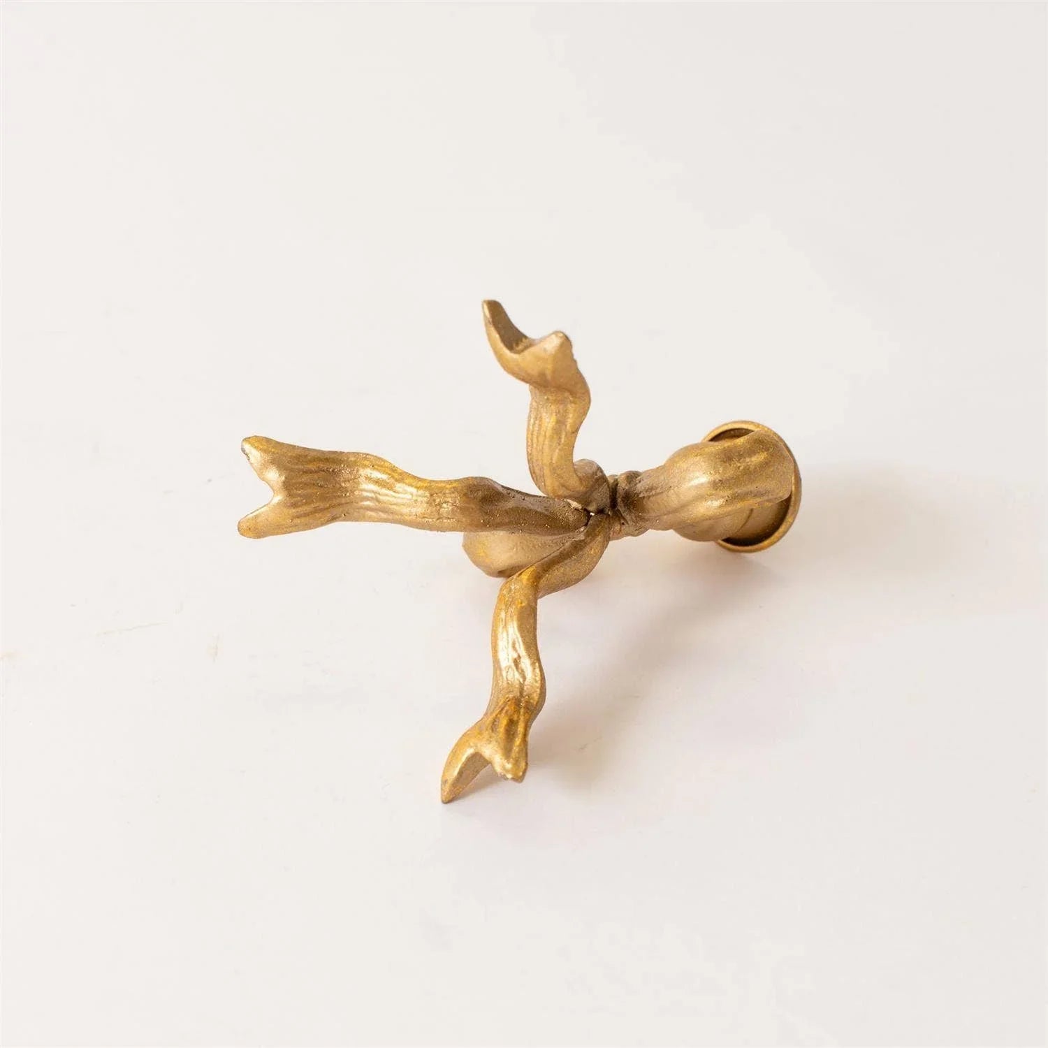 Candle Holder - Gold Metal Tied Bow - Marcel’s Culinary Experience
