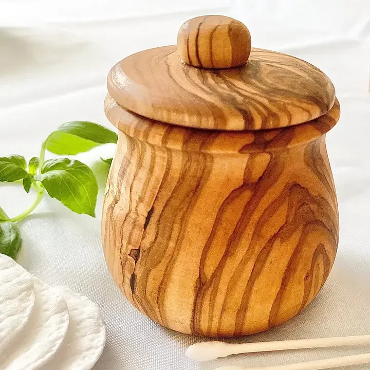 Natural Olivewood Olive Wood Jar - Marcel’s Culinary Experience