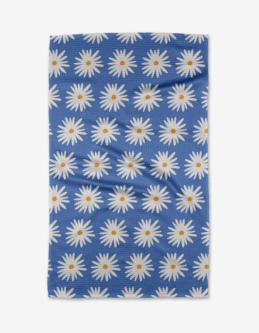 Geometry Blue Daisies Tea Towel - Marcel’s Culinary Experience