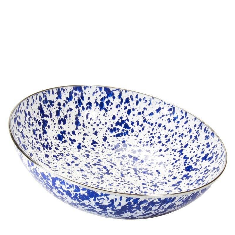 Golden Rabbit Enamelware Swirl Catering Bowl