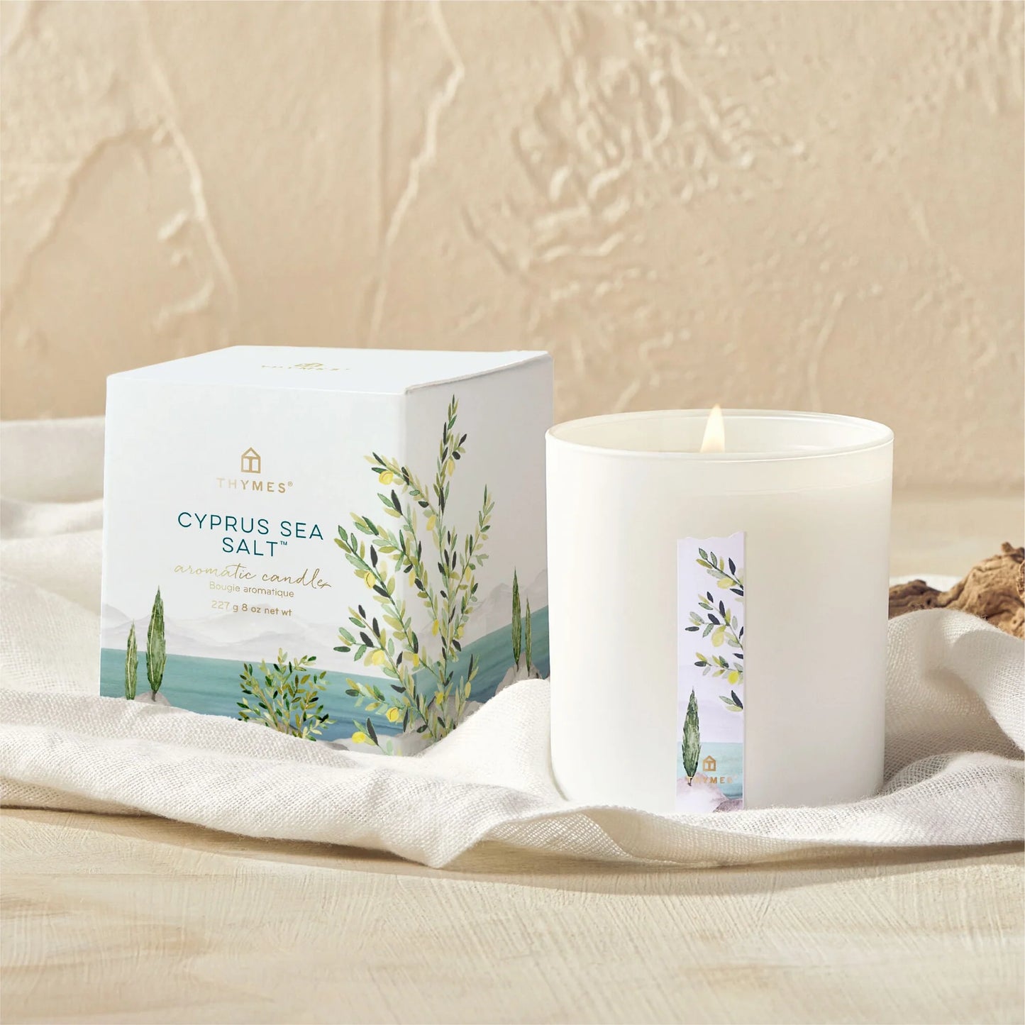 Thymes Cyprus Sea Salt Poured Candle 8oz