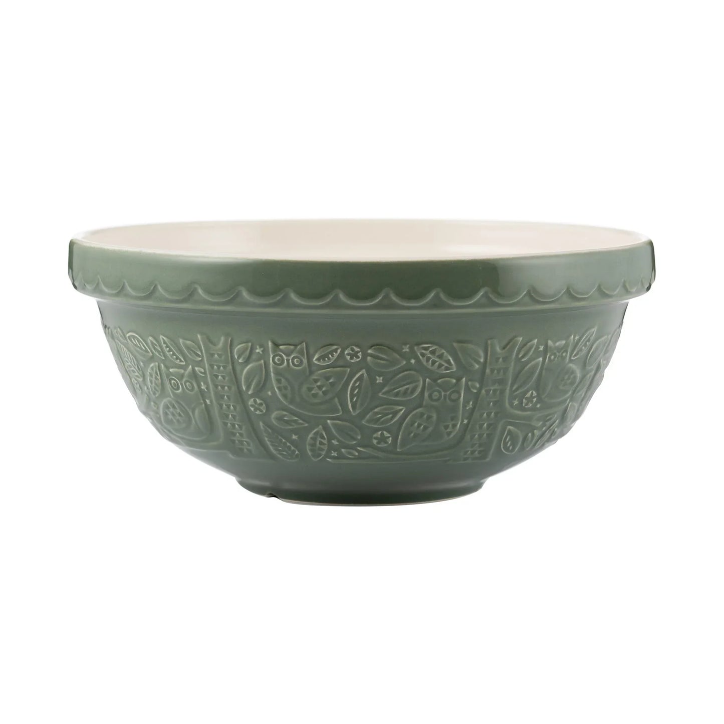 Mason Cash In The Forest S18 Green Owl Mixing Bowl