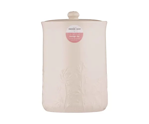 Mason Cash In The Meadow Storage Jar 2.5L - White Floral Stoneware