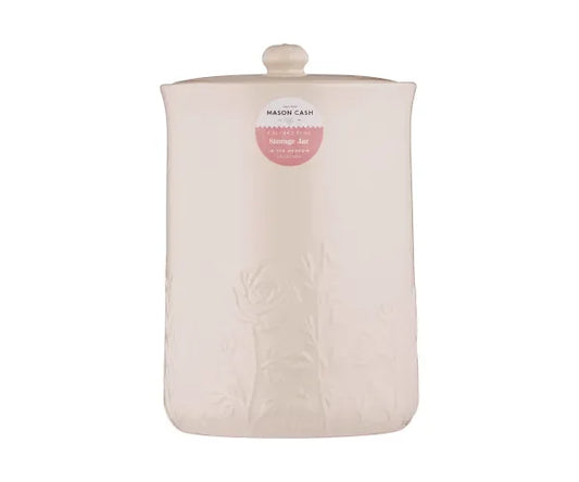 Mason Cash In The Meadow Storage Jar 2.5L - White Floral Stoneware