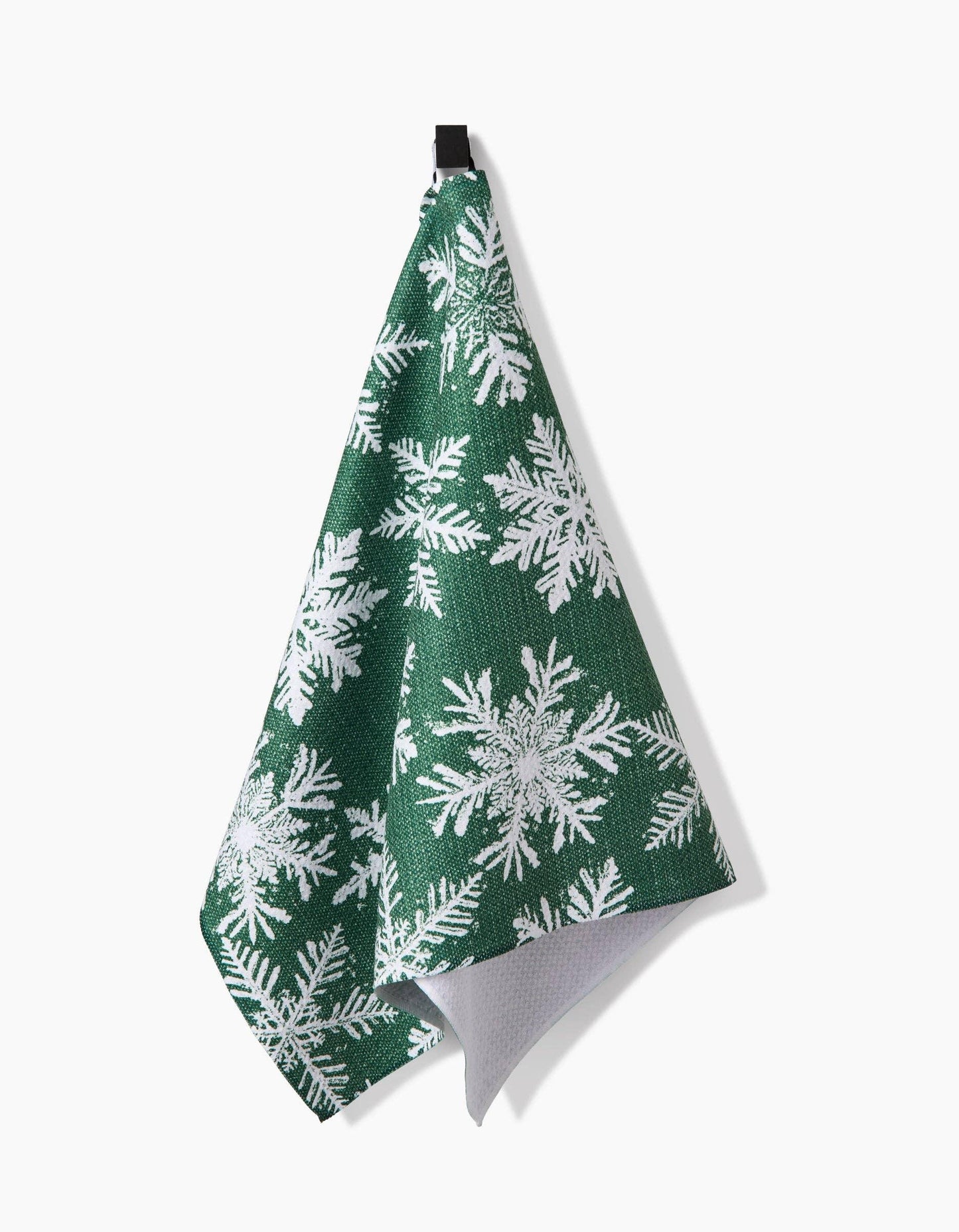 Geometry Snowy Days Green Tea Towel - Marcel’s Culinary Experience