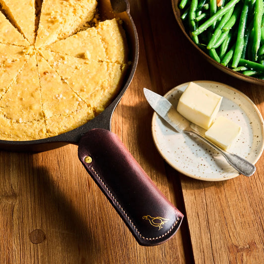 Smithey Standard Leather Skillet Handle Sleeve | 4.5 Inch