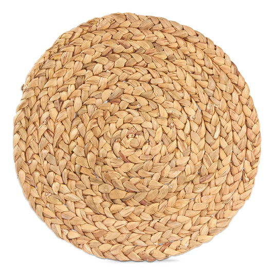 Braided Water Hyacinth Round Placemat - Marcel’s Culinary Experience