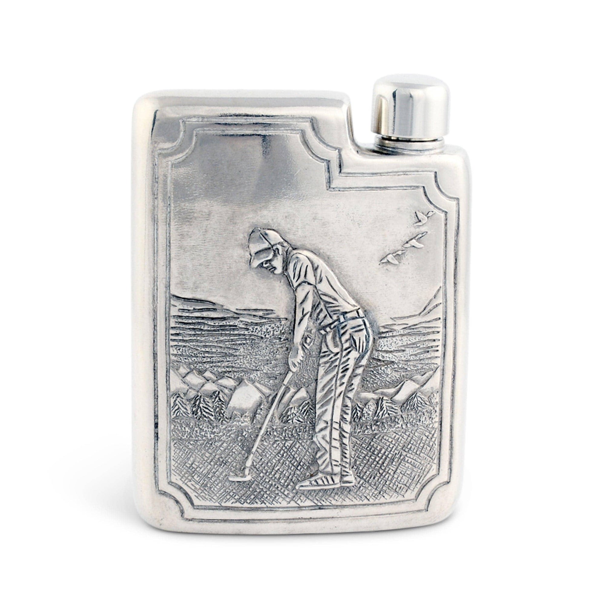 Golfer Pewter Flask - Marcel’s Culinary Experience