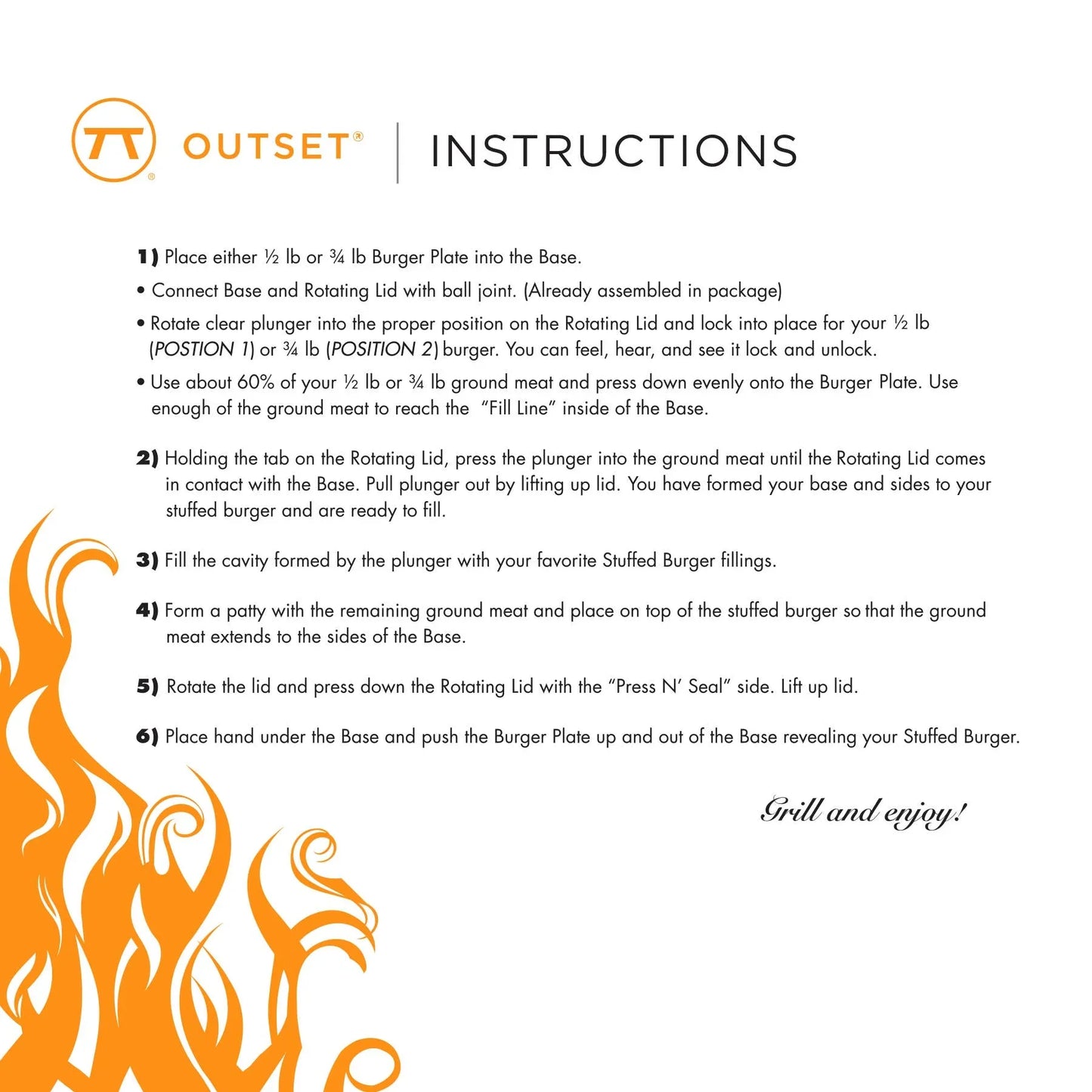 Burger Stuffer, Black, 4.5" x 2" - Marcel’s Culinary Experience