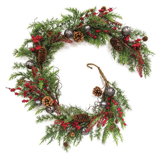Joyful Mixed Pine & Pepperberry Garland - 5 Ft. - Marcel’s Culinary Experience