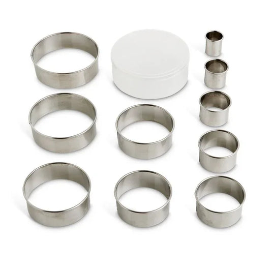 Round Cutters with Container, Set of 10 - Marcel’s Culinary Experience