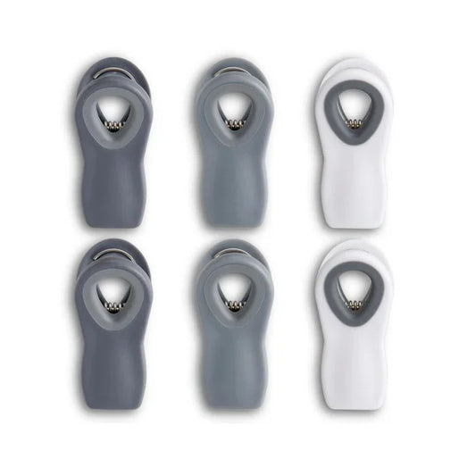 HIC Magnetic Clips White, Grey & Charcoal - Marcel’s Culinary Experience