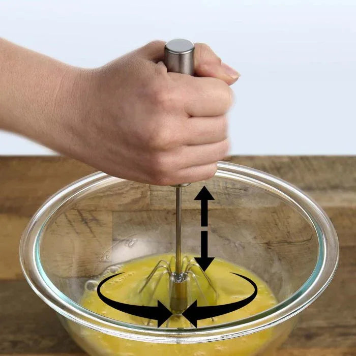 HIC Mrs. Anderson's Baking Stainless Steel Rotary Whisk Blender - Marcel’s Culinary Experience