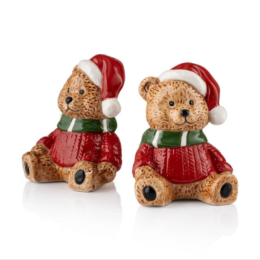 Holiday Teddy Bear Salt & Pepper Shakers