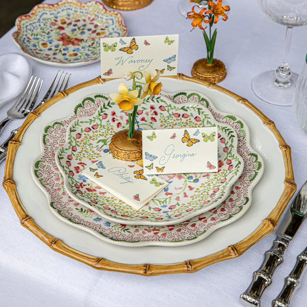 Juliska Meadow Walk Butterfly Place Cards - Set of 12