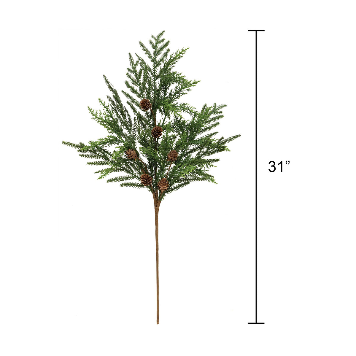 Soft Needle Pine & Cones Spray, 31"