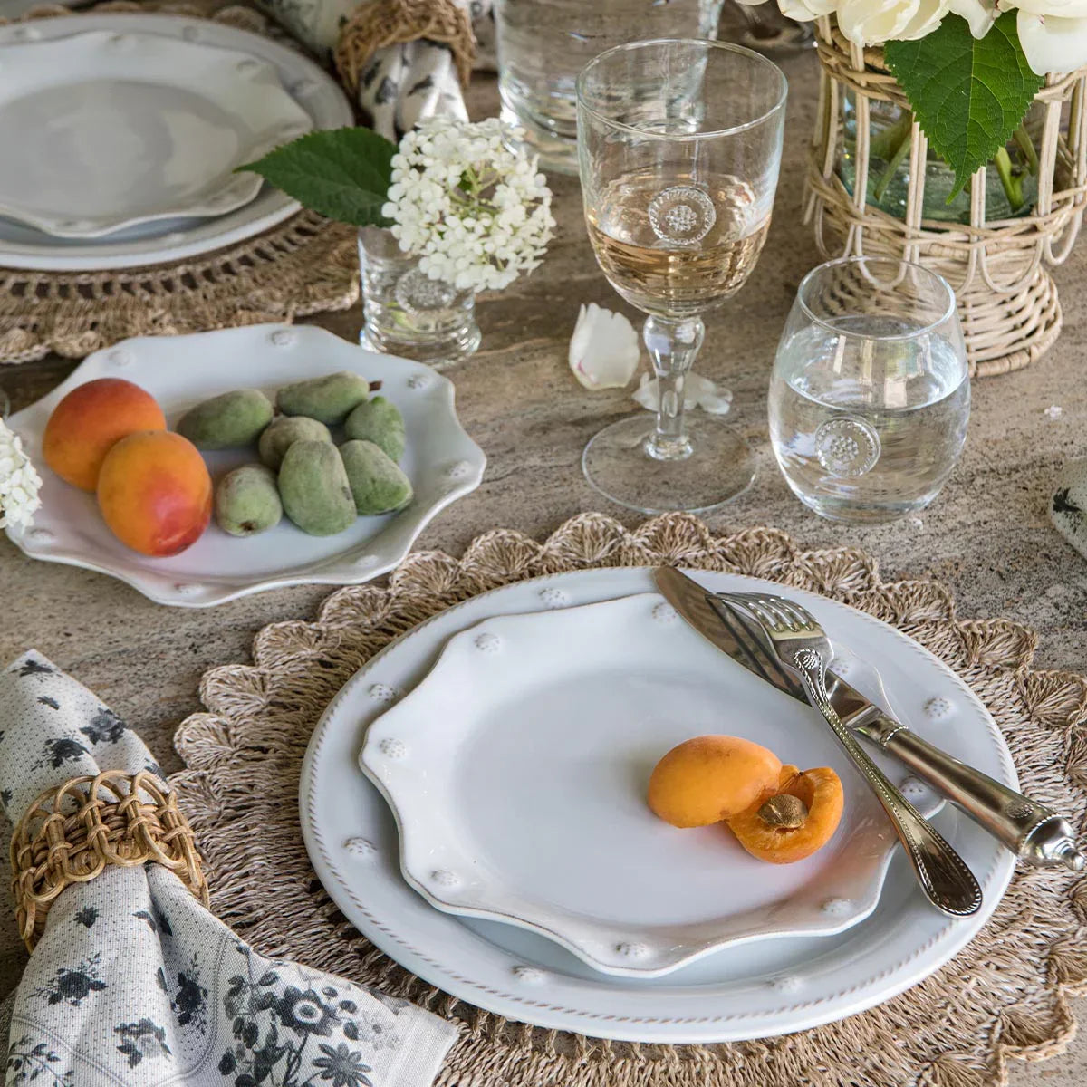 Juliska Berry & Thread Dinner Plate - Whitewash