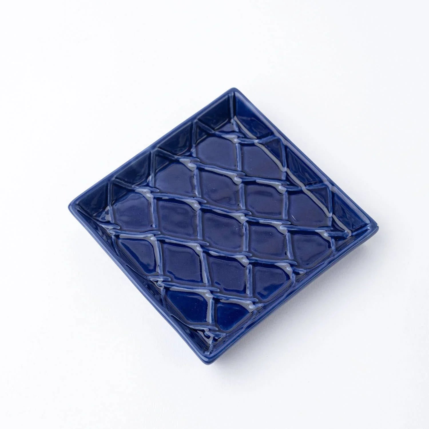 Navy Textured Beverage Napkin Tray - Marcel’s Culinary Experience