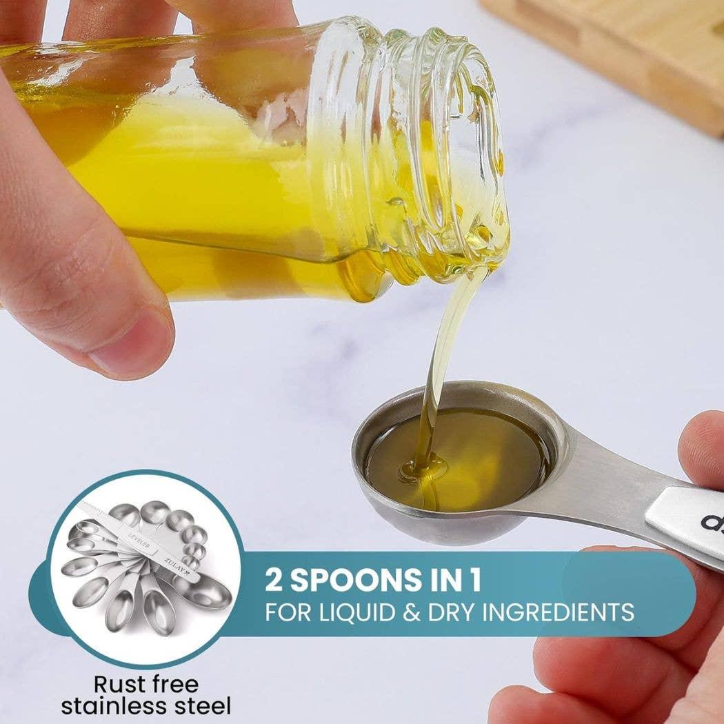 Stackable Magnetic Spoons Set of 8