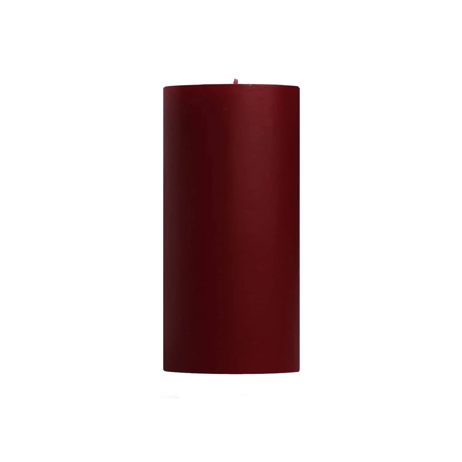 Mole Hollow Burgundy Unscented Pillar Candles 3x6" - Marcel’s Culinary Experience