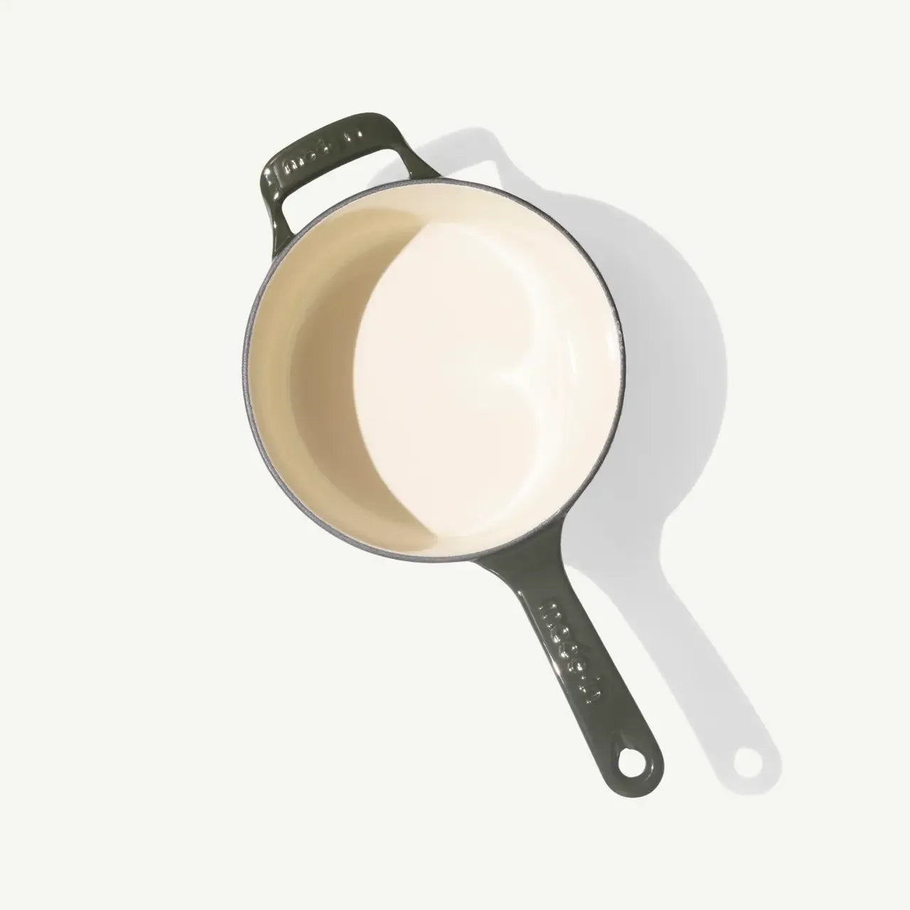 Made In Willow Green Enameled Cast Iron Saucepan - 2 Qt - Marcel’s Culinary Experience