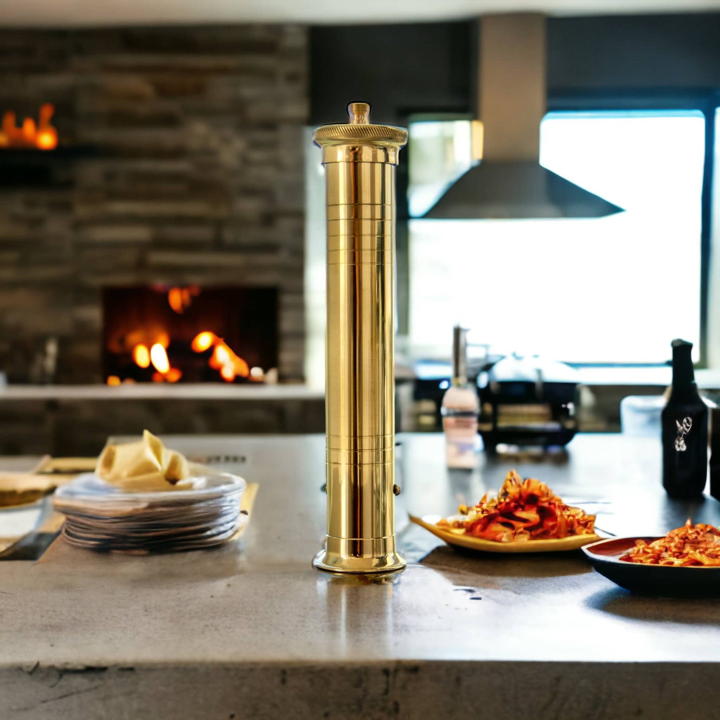 Chef's Mill Brass Pepper Grinder