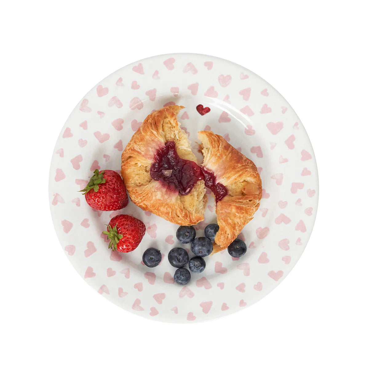 Juliska Love You More Dessert/Salad Plate Set/4 - Pink