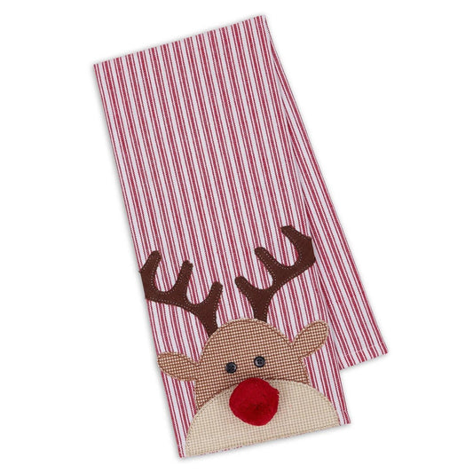 Reindeer Embellished Dishtowel - Marcel’s Culinary Experience