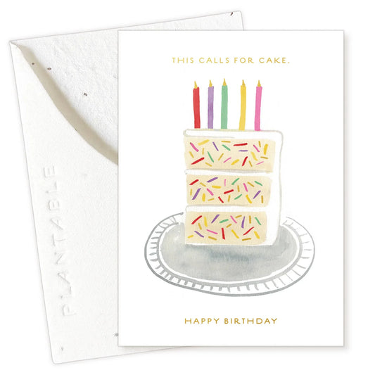 Birthday Slice Sprout - Birthday Mini Greeting Card - Marcel’s Culinary Experience