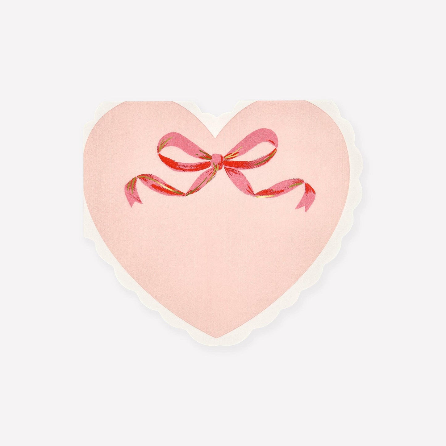 Meri Meri  Coquette Heart Large Napkins