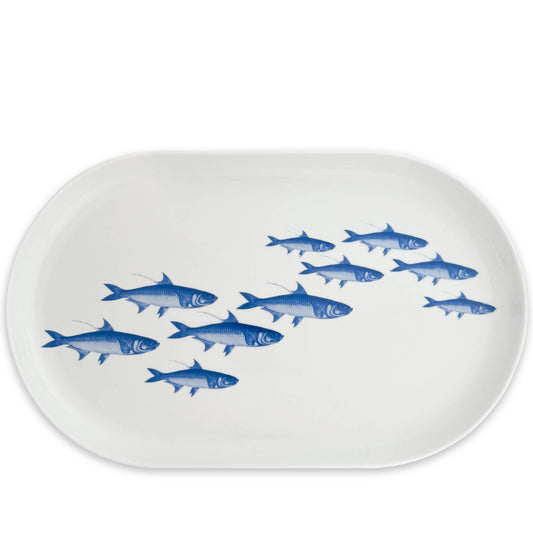 Caskata School of Fish Large Coupe Oval Platter
