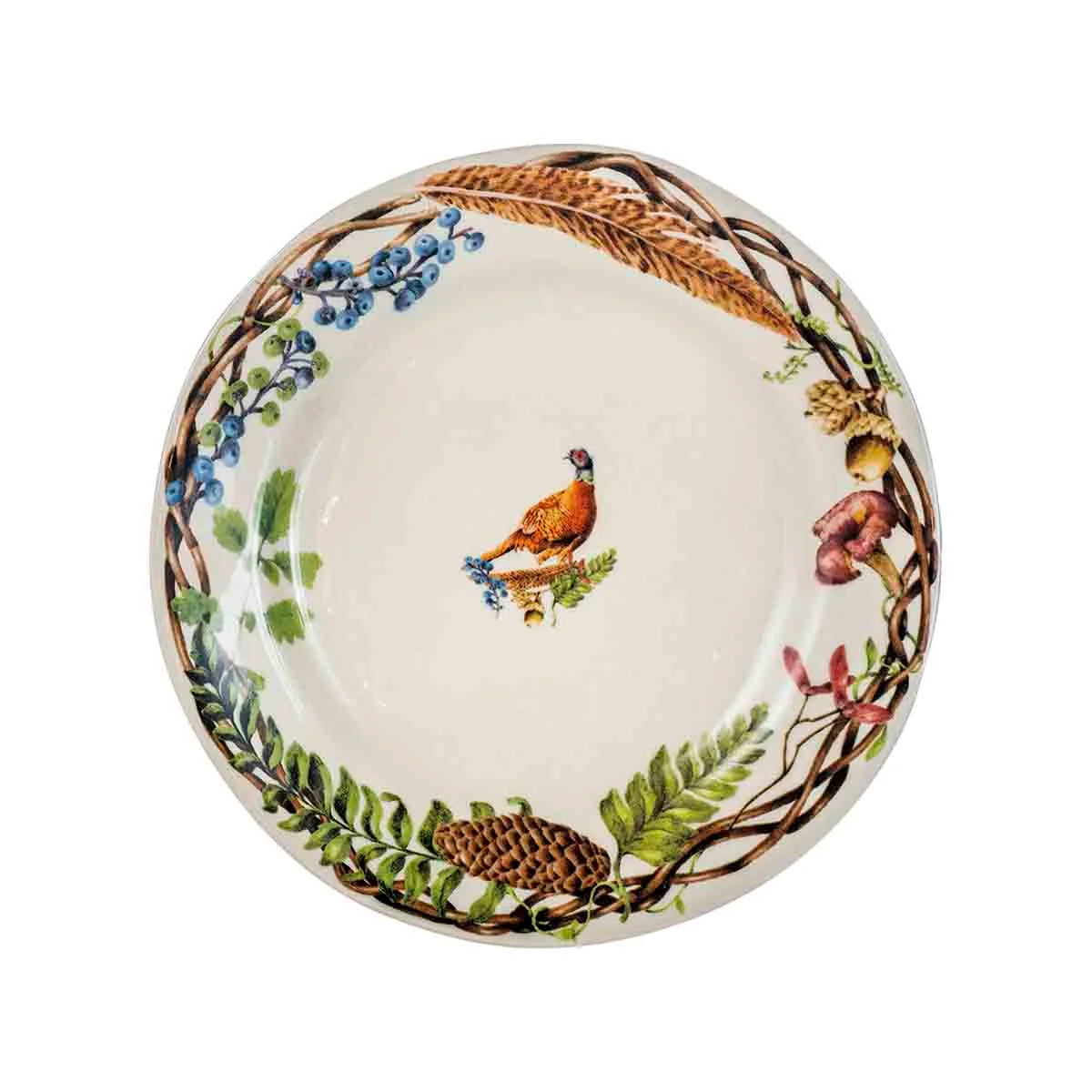 Juliska Forest Walk Animal Dessert/Salad Plates, Set of 4