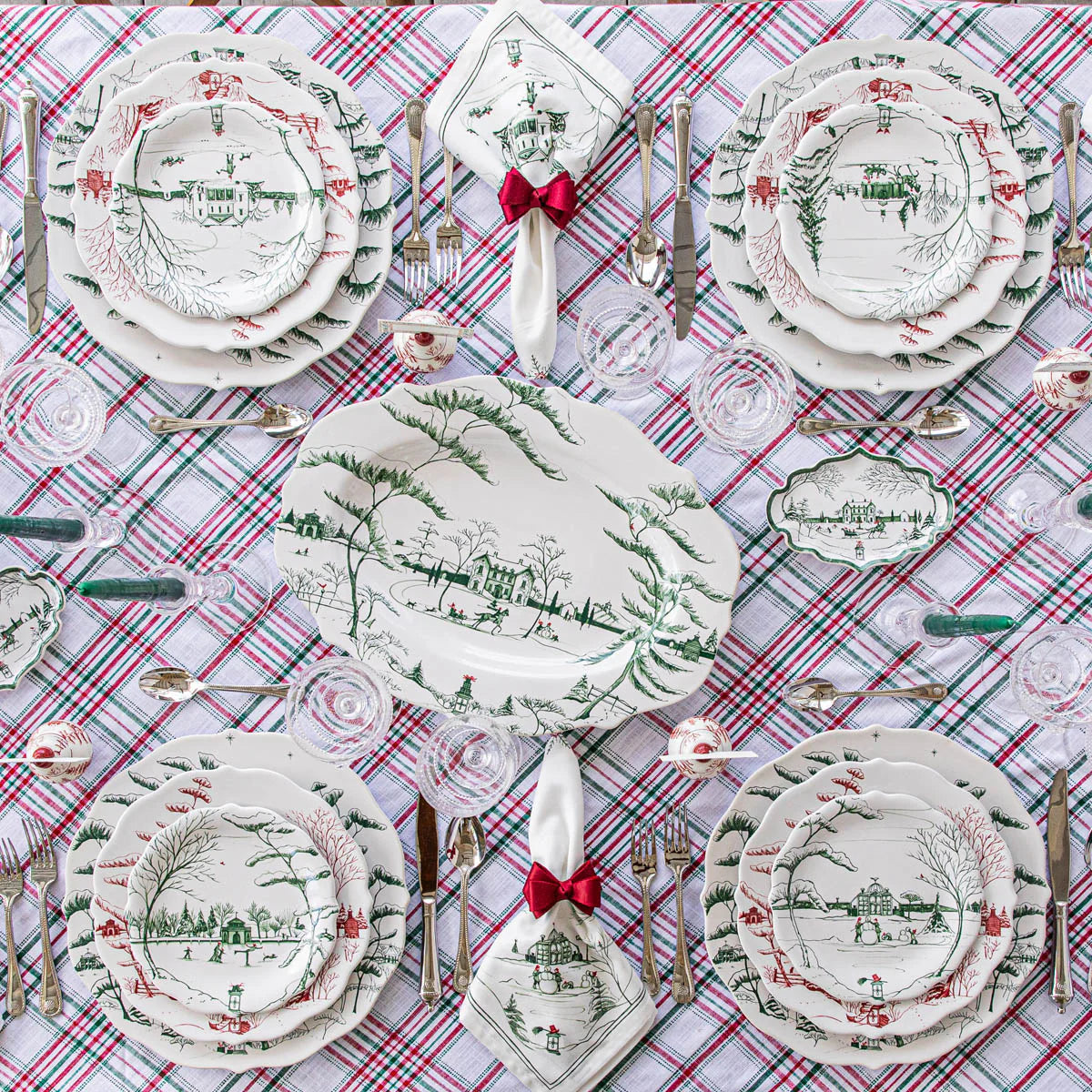 Juliska Country Estate Winter Frolic Charger/Platter - Evergreen