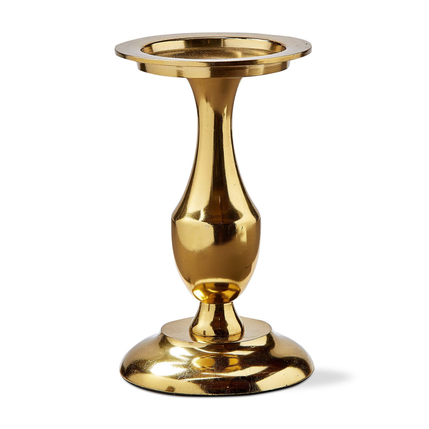 Stella Pillar Holder Large Yellow Cast Aluminum Everyday
