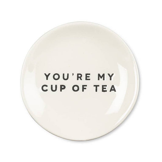 You're My Cup of Tea Stoneware Trinket Plate | 3.5 Inch