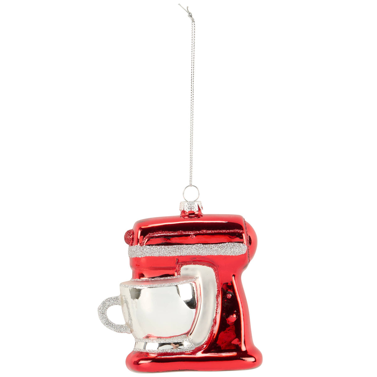 Stand Mixer Glass Christmas Ornament