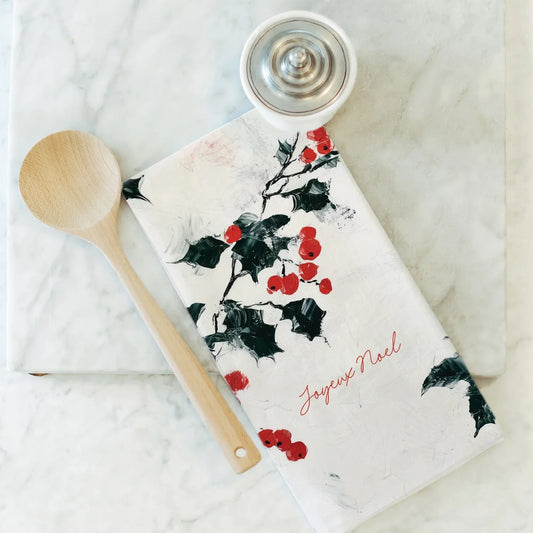 Joyeux Noel Tea Towel - Natural - Marcel’s Culinary Experience