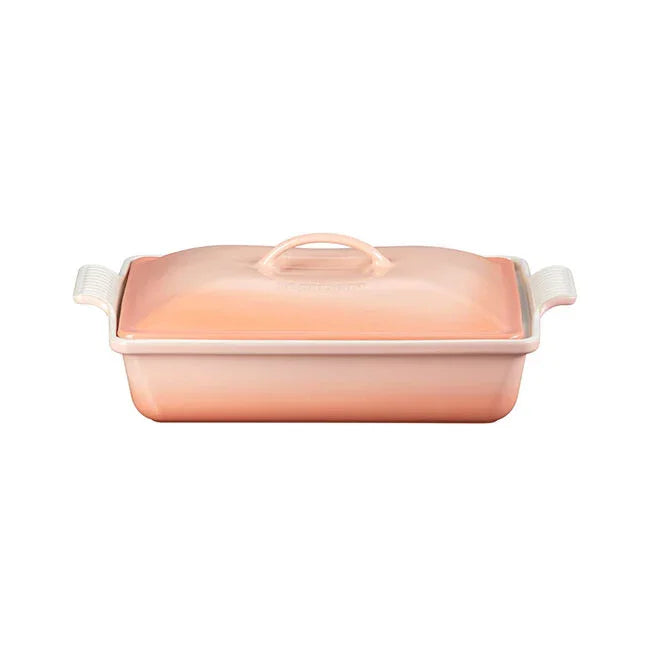 Le Creuset Heritage Rectangular Casserole 4 qt - Peche - Marcel’s Culinary Experience