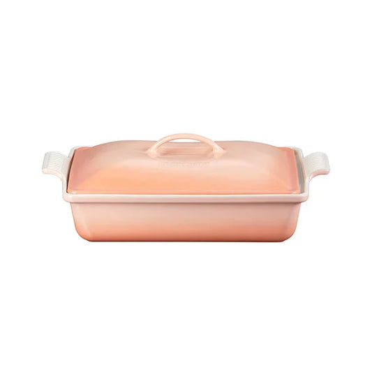 Le Creuset Heritage Rectangular Casserole 4 qt - Peche - Marcel’s Culinary Experience