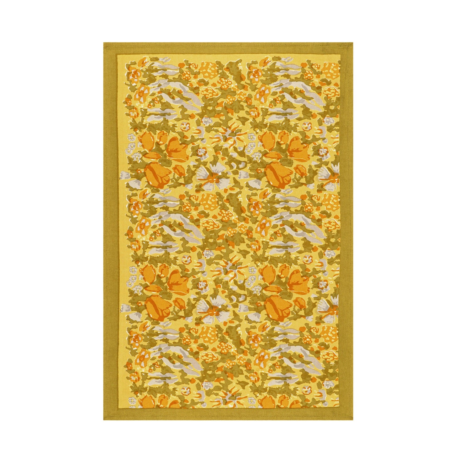 Couleur Nature Jardin Mustard & Grey | Tea Towel - Marcel’s Culinary Experience