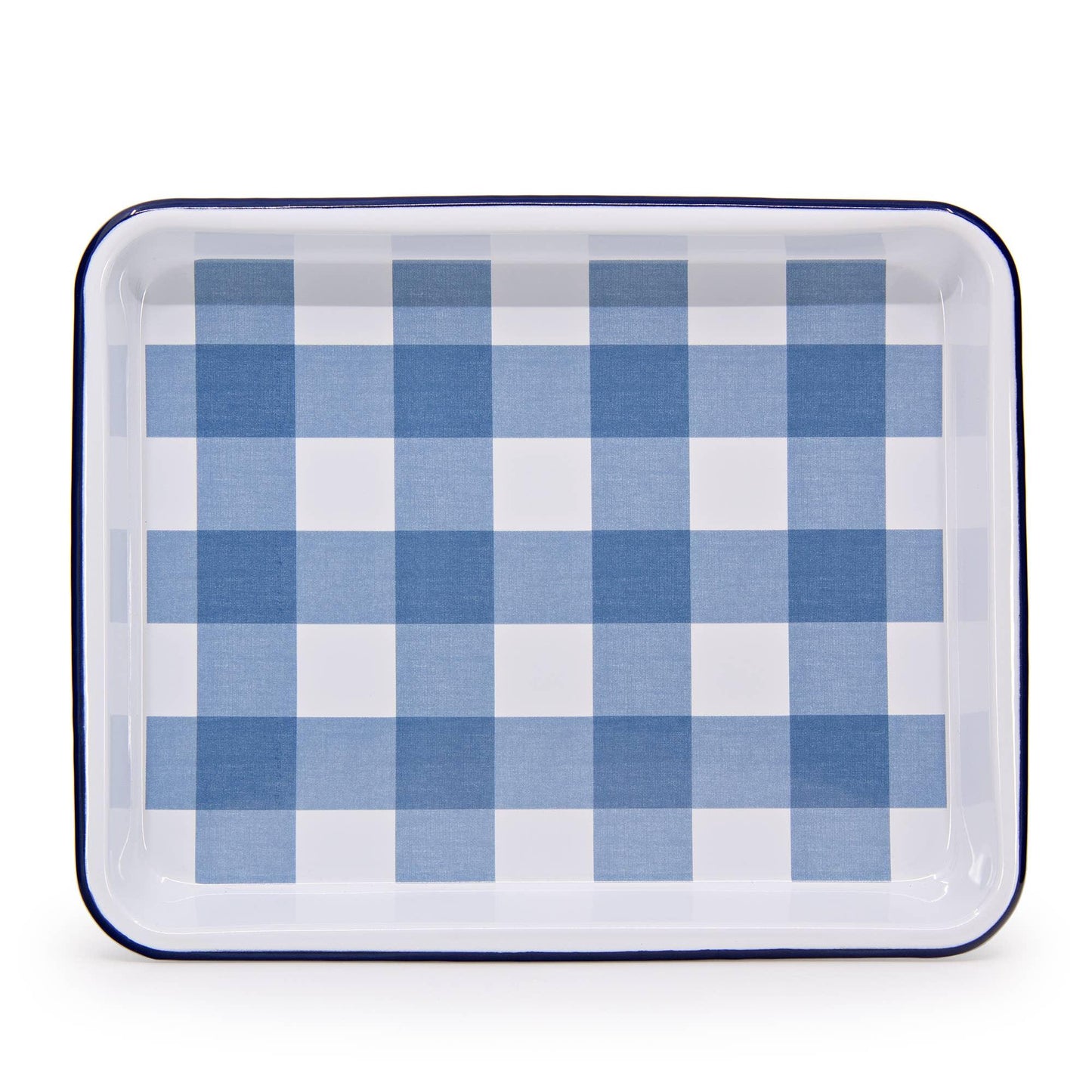 Max Humphrey x CCH Gingham Enamelware Small Rectangle Tray