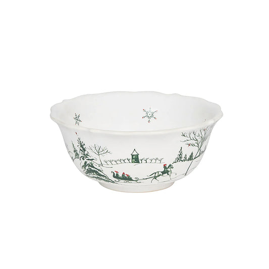 Juliska Country Estate Winter Frolic Cereal/Ice Cream Bowl - Evergreen