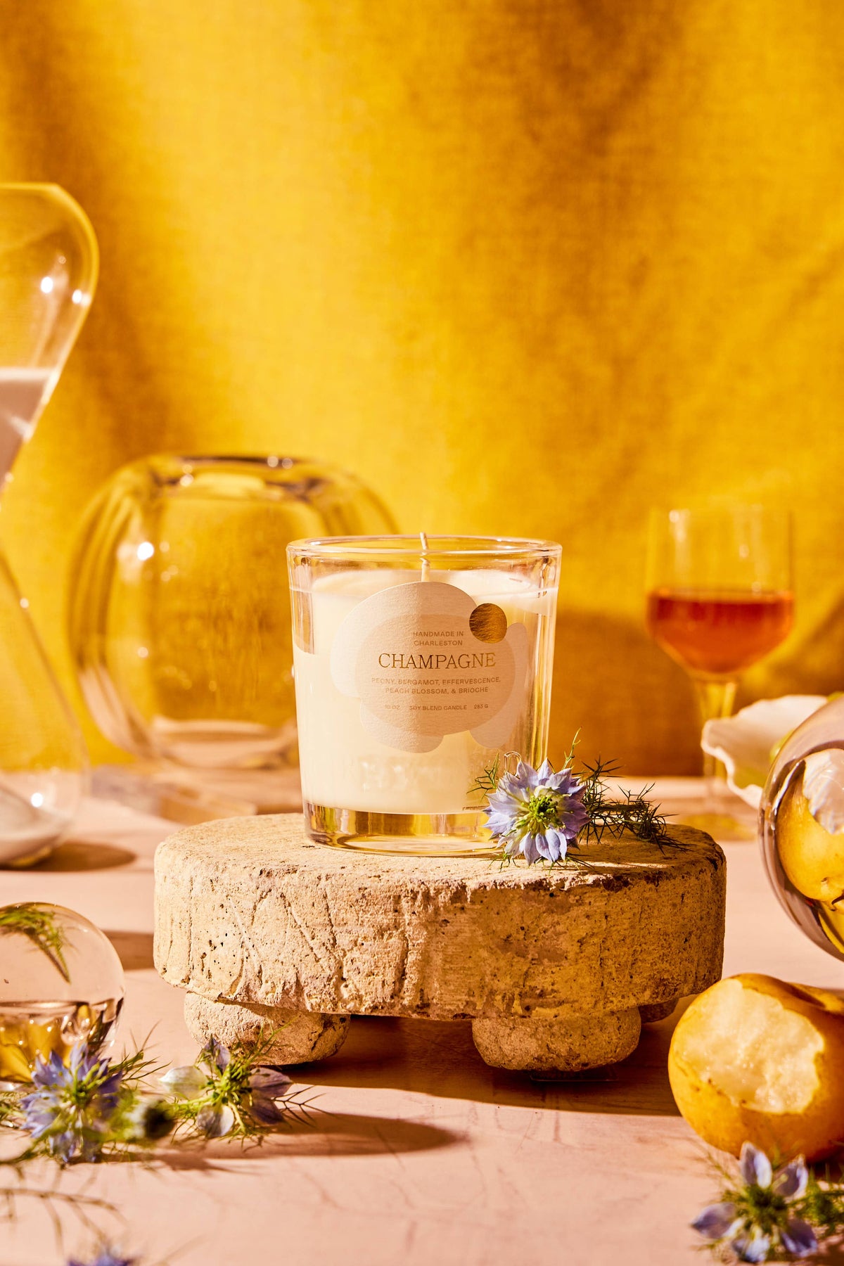 Rewined Champagne Candle, 10 oz