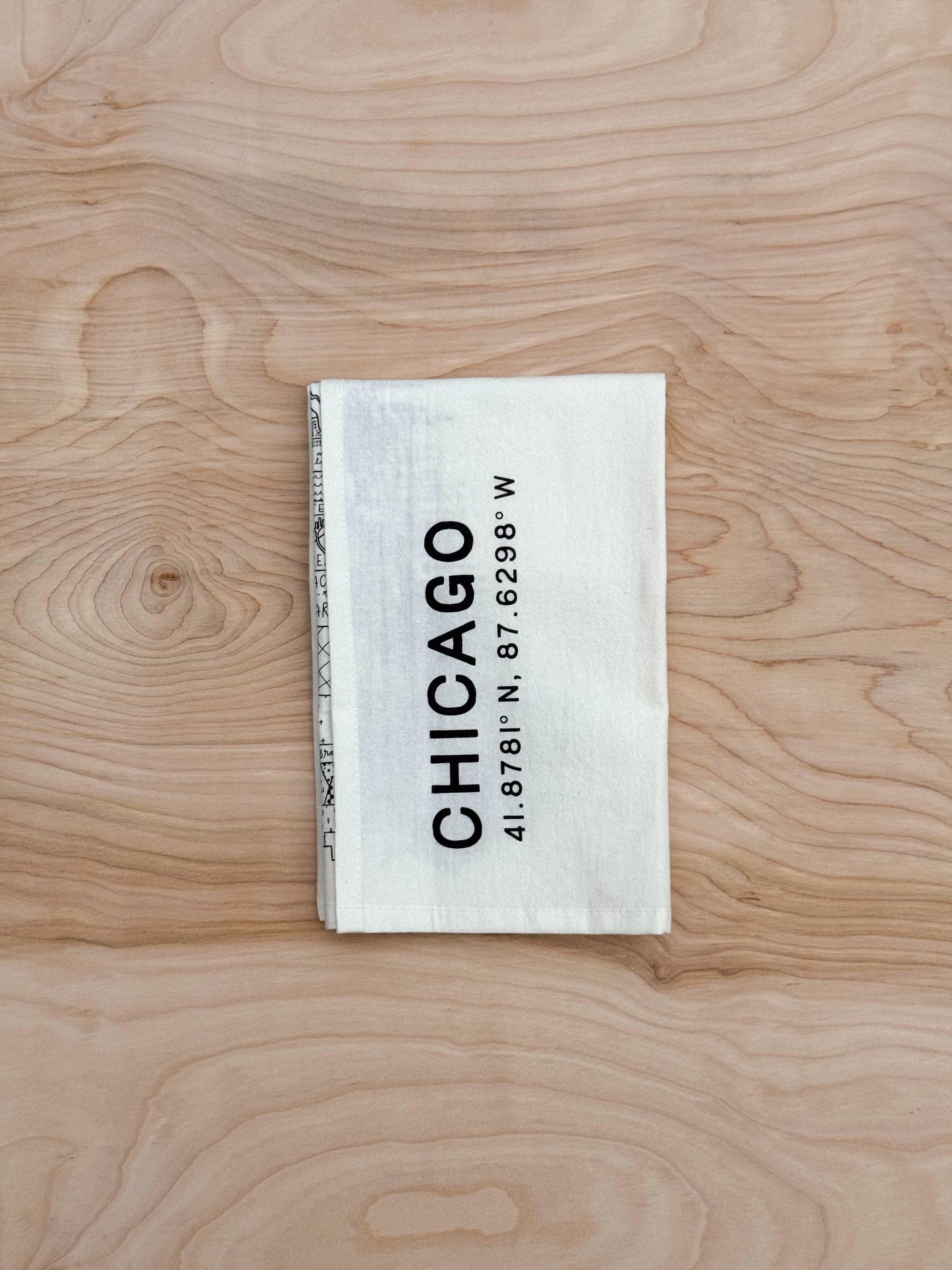 Chicago Map Tea Towel - Marcel’s Culinary Experience