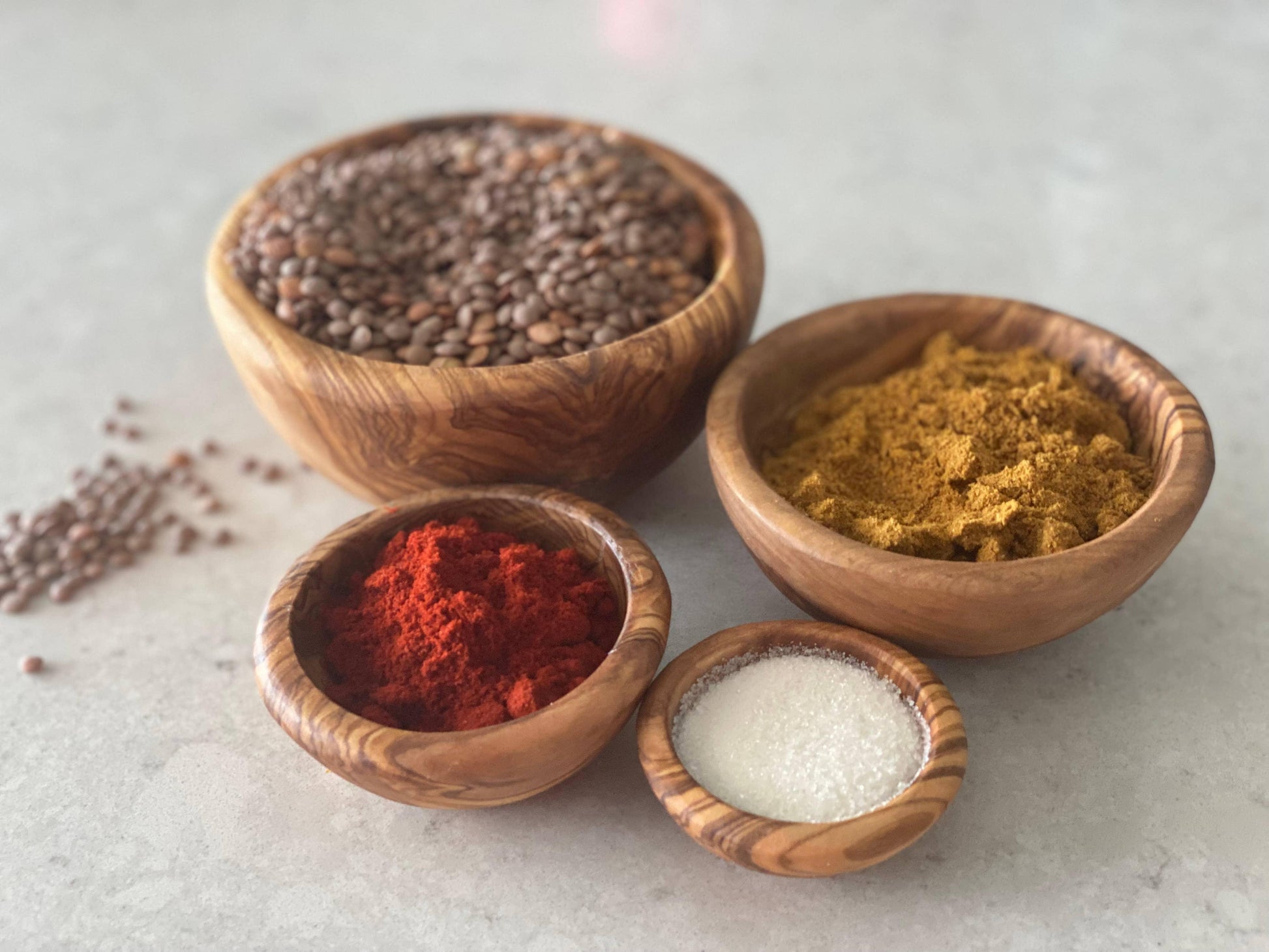 Olive Wood Nesting Bowls - Marcel’s Culinary Experience