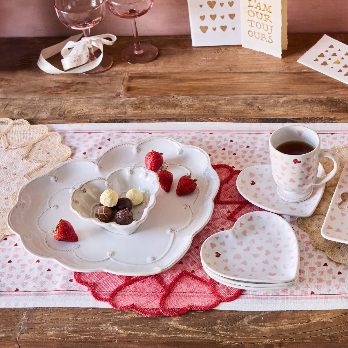 Juliska Love You More 7" Heart Tray