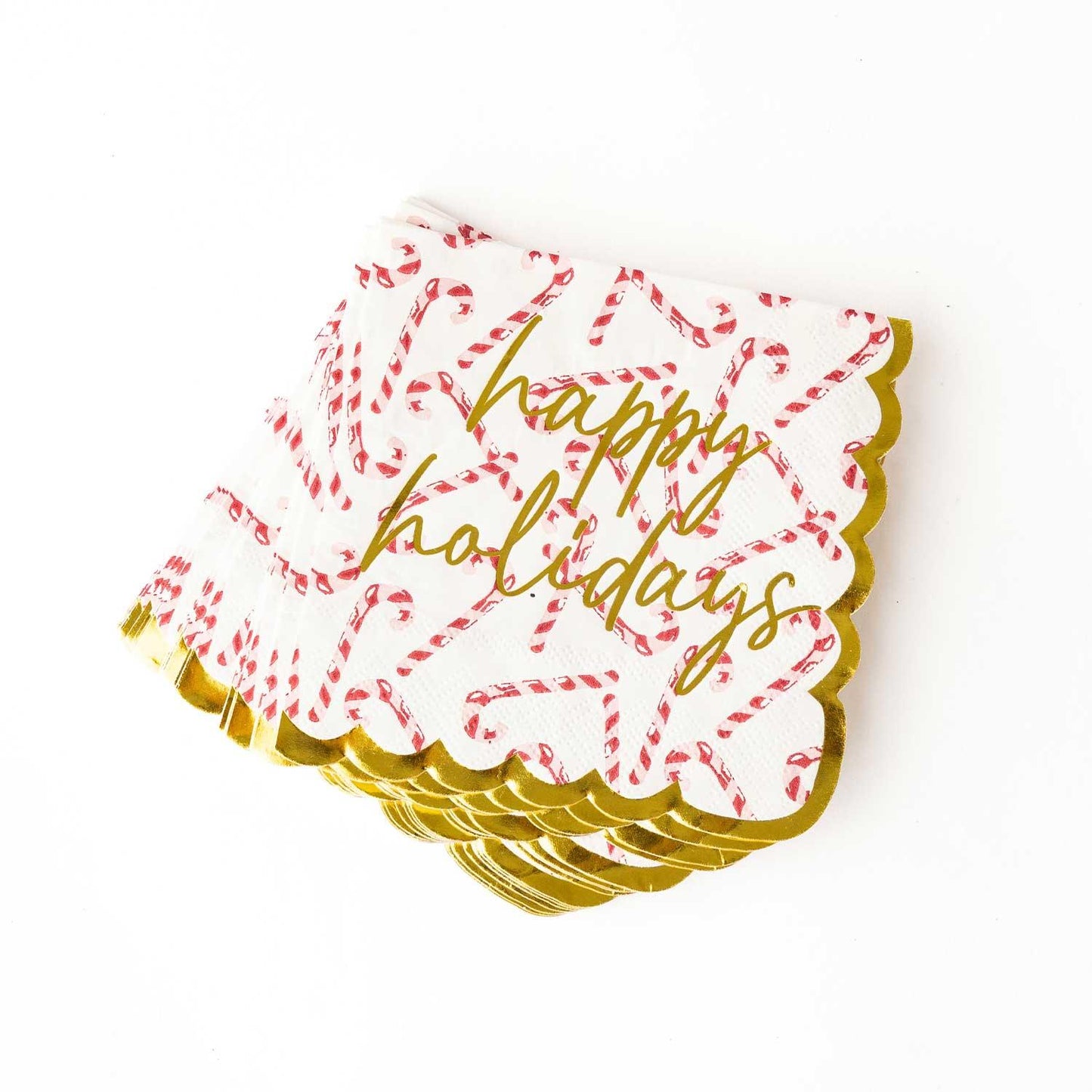 Candy Cane Paper Beverage Napkin Packs - Marcel’s Culinary Experience