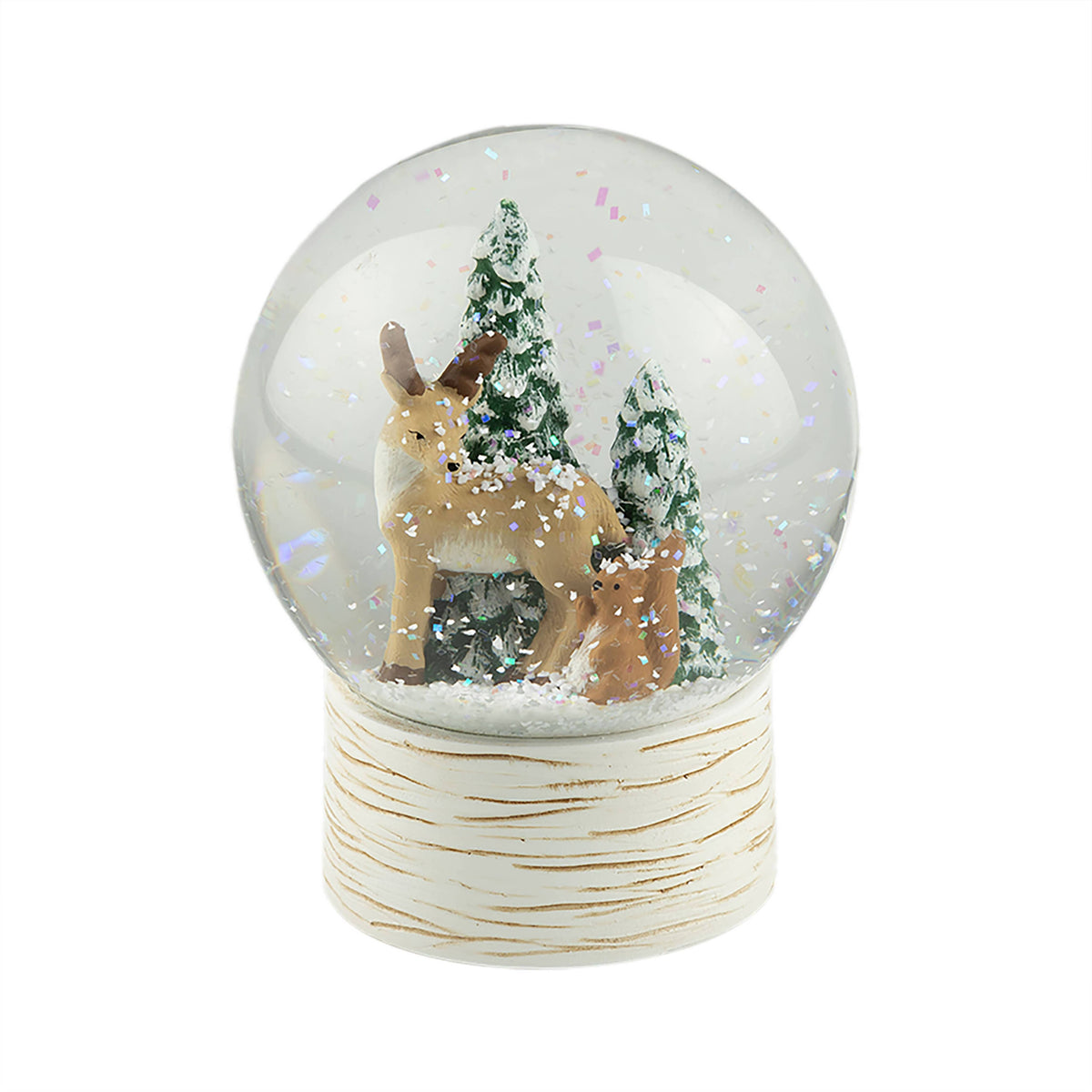 Deer & Squirrel Snow Globe