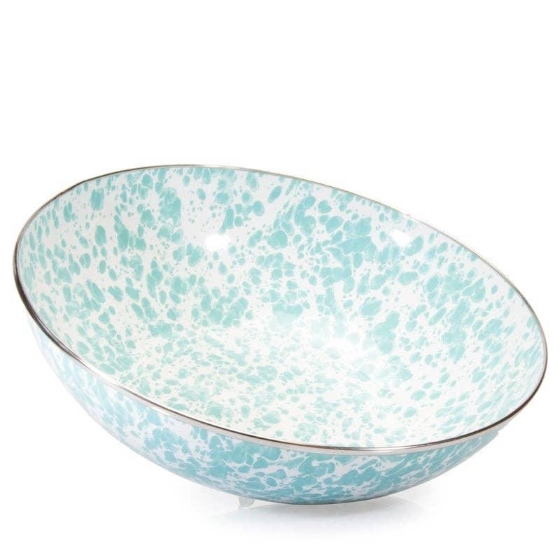 Golden Rabbit Enamelware Swirl Catering Bowl